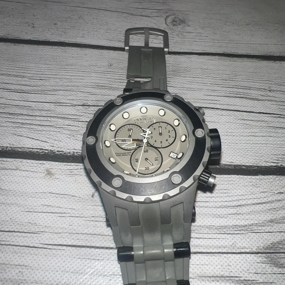 Invicta Reserve Subaqua 17218 Rattrapante 500M Water Resistant Men's Watch READ